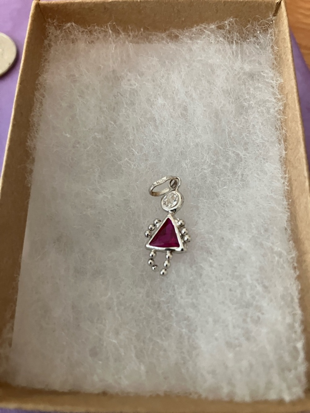 ❤️BEAUTIFUL MOTHERS DAY GIFT 14k charm July birthday